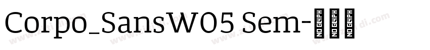 Corpo_SansW05 Sem字体转换